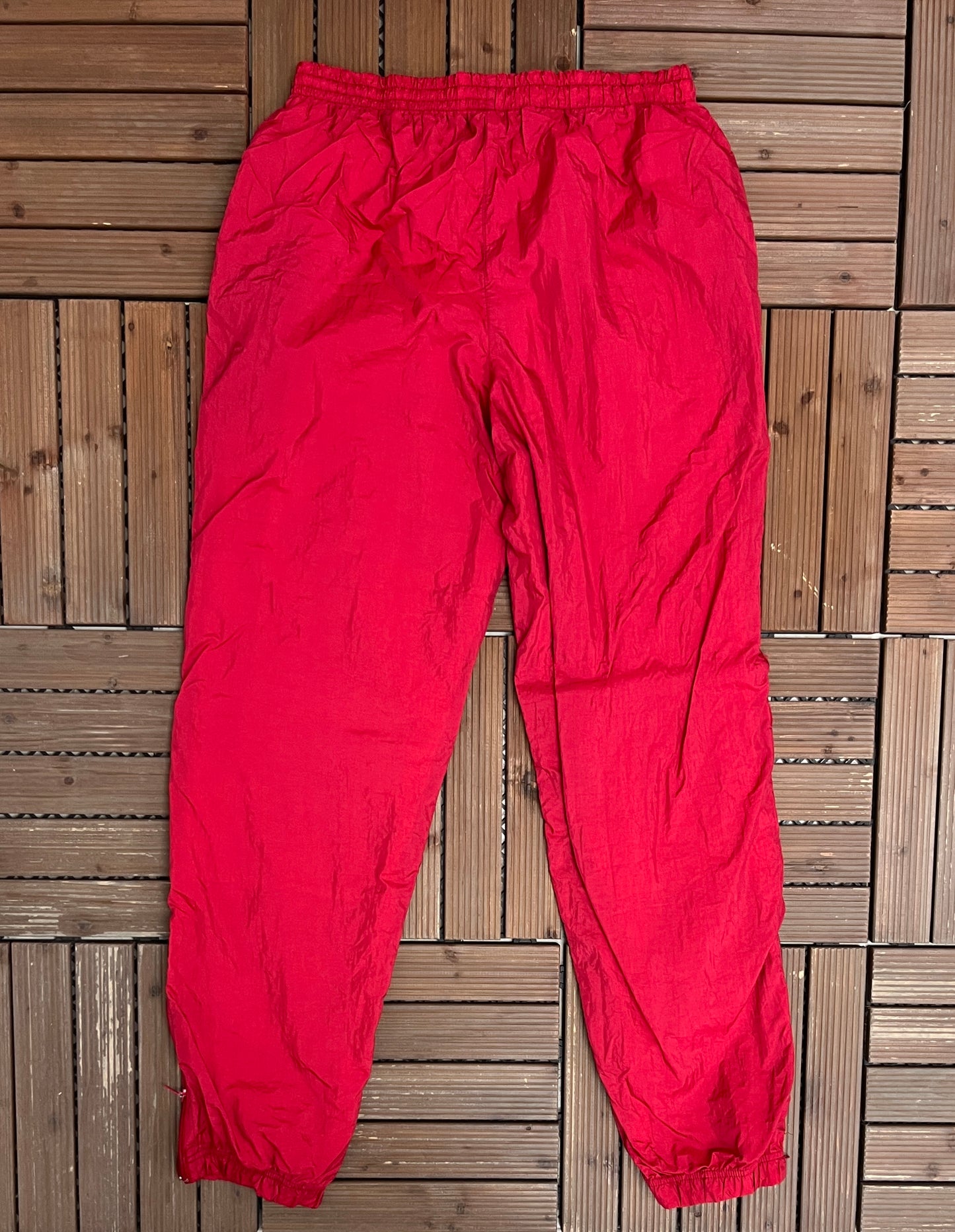 Wisconsin Badgers Graphic Track Pants | Size Medium | Vintage 1990s College Red Pants |