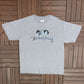 The Three Stooges Graphic Tee | Size XX-Large | Vintage 2000s Promotional Grey T-Shirt |
