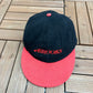 Brooks Embroidered Graphic Hat | Leather Tuck Strap | Vintage 2000s Branded Black Cap |