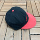Brooks Embroidered Graphic Hat | Leather Tuck Strap | Vintage 2000s Branded Black Cap |