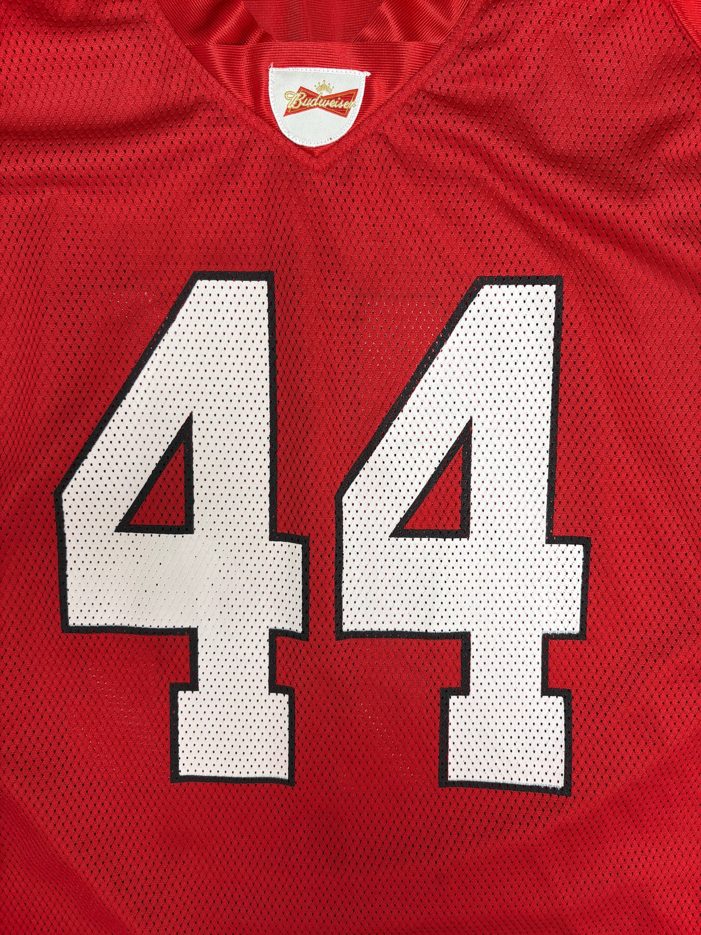 Budweiser Beer Football Jersey | Size Large | Vintage 2000s Promotional Red Jersey |