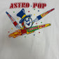 Astro Pop Lollipops Graphic Tee | One Size Fits All | Vintage 1990s Candy White Promotional T-Shirt |