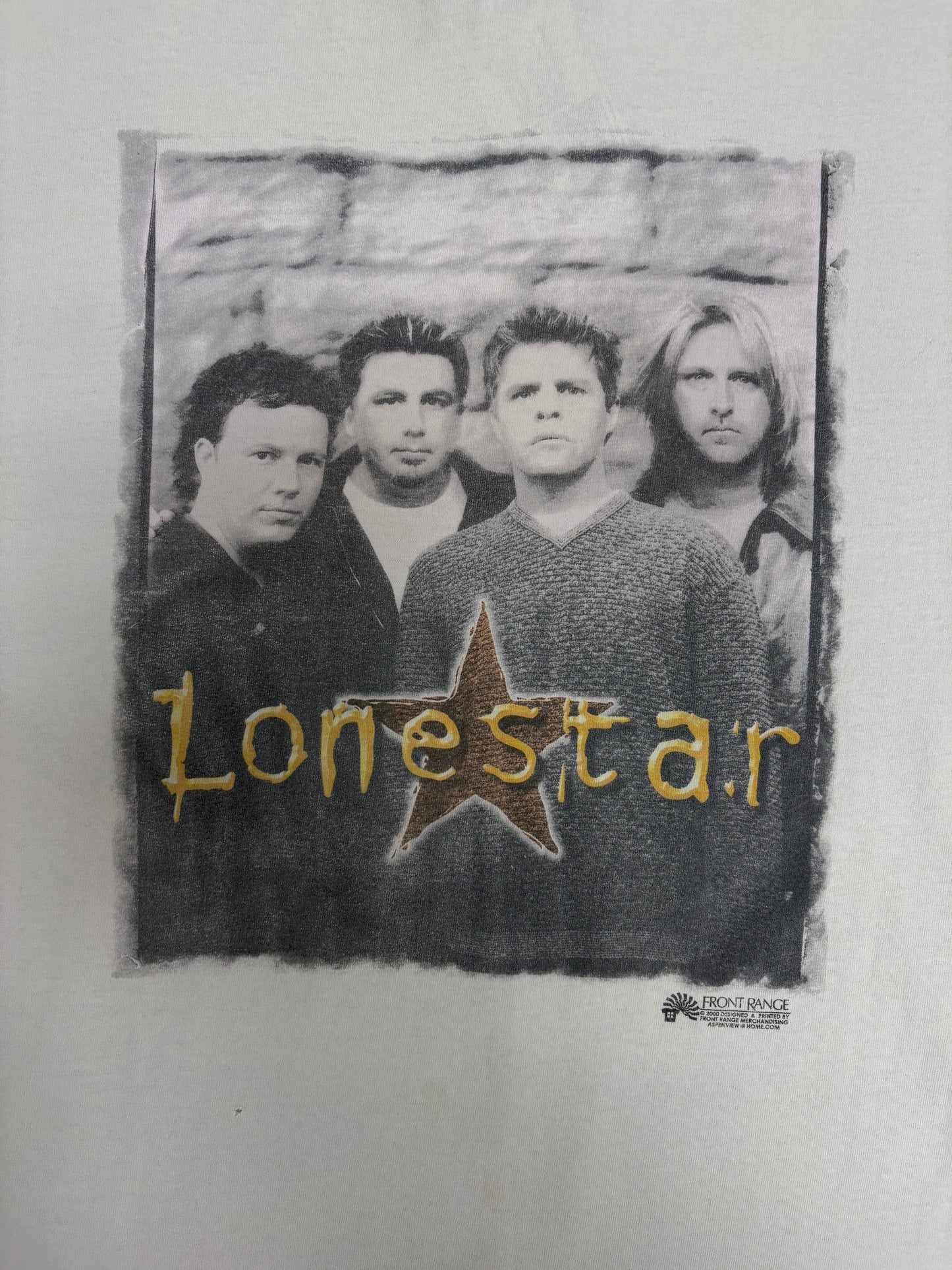 Lonestar Lonely Grill Tour 2000 Graphic Tee | Size X-Large | Vintage 2000s Country Music White T-Shirt |
