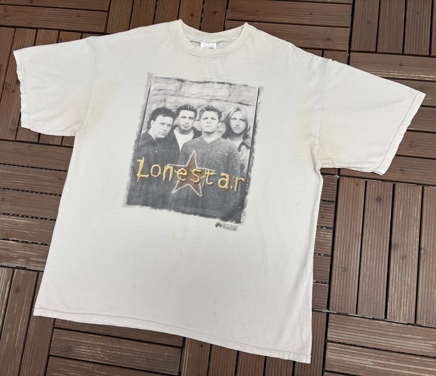 Lonestar Lonely Grill Tour 2000 Graphic Tee | Size X-Large | Vintage 2000s Country Music White T-Shirt |