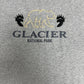 Glacier National Park Graphic Tee | Size X-Large | Vintage 1990s Tourist Grey T-Shirt |