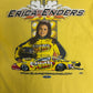 Erica Enders Slammers Racing Graphic Tee | Size Medium | Vintage 2000s Yellow Drag Racing T-Shirt |
