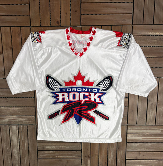 Toronto Rock 1999 Lacrosse Jersey | Size Small | Vintage 1990s White NLL Lacrosse Jersey |