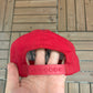 Budweiser Racing Embroidered Graphic Hat | Snap Back | Vintage 1990s Promotional Red Cap |