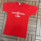 Enjoy Calvert Extra & Coke Graphic Tee | Size Small | Vintage 1980s Promotional Red T-Shirt |