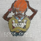 Taz Look Out I'm In A Foul Mood Graphic Tee | Size X-Large | Vintage 1990s Cartoon Grey T-Shirt |
