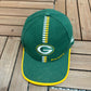 Green Bay Packers Embroidered Graphic Hat | Metal Clasp | Vintage 1990s NFL Football Green Cap |