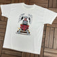 Train Tunnel Graphic Tee | Size X-Large | Vintage 1990s Promotional White T-Shirt |