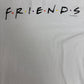 Friends Sitcom Graphic Tee | Size X-Large | Vintage 1990s Promotional Single Stitch White T-Shirt |