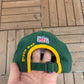 Green Bay Packers Embroidered Graphic Hat | Metal Clasp | Vintage 1990s NFL Football Green Cap |