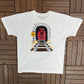 Train Tunnel Graphic Tee | Size X-Large | Vintage 1990s Promotional White T-Shirt |