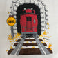 Train Tunnel Graphic Tee | Size X-Large | Vintage 1990s Promotional White T-Shirt |