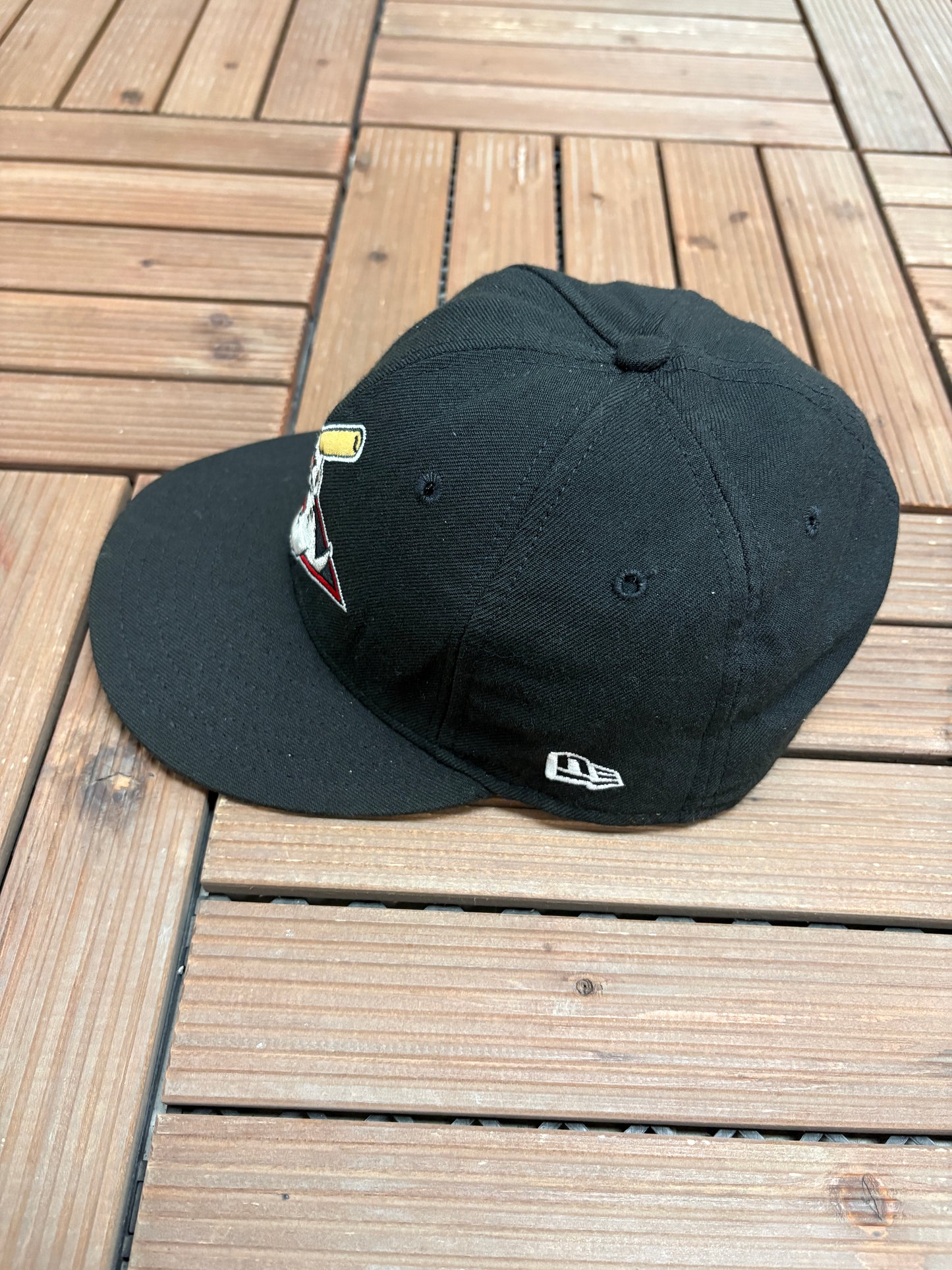 Jamestown Jammers Graphic Hat | Size 7 5/8 | Vintage 2000s MiLB Baseball Black Fitted Cap |