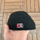 Jamestown Jammers Graphic Hat | Size 7 5/8 | Vintage 2000s MiLB Baseball Black Fitted Cap |