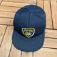 California Highway Patrol Patch Graphic Hat | Snap Back | Vintage 1990s Promotional Blue Trucker Cap |