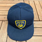 California Highway Patrol Patch Graphic Hat | Snap Back | Vintage 1990s Promotional Blue Trucker Cap |