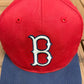 Boston Red Sox Embroidered Hat | Snap Back | Vintage 1990s MLB Baseball Red Baseball Cap |