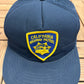California Highway Patrol Patch Graphic Hat | Snap Back | Vintage 1990s Promotional Blue Trucker Cap |