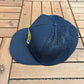 California Highway Patrol Patch Graphic Hat | Snap Back | Vintage 1990s Promotional Blue Trucker Cap |