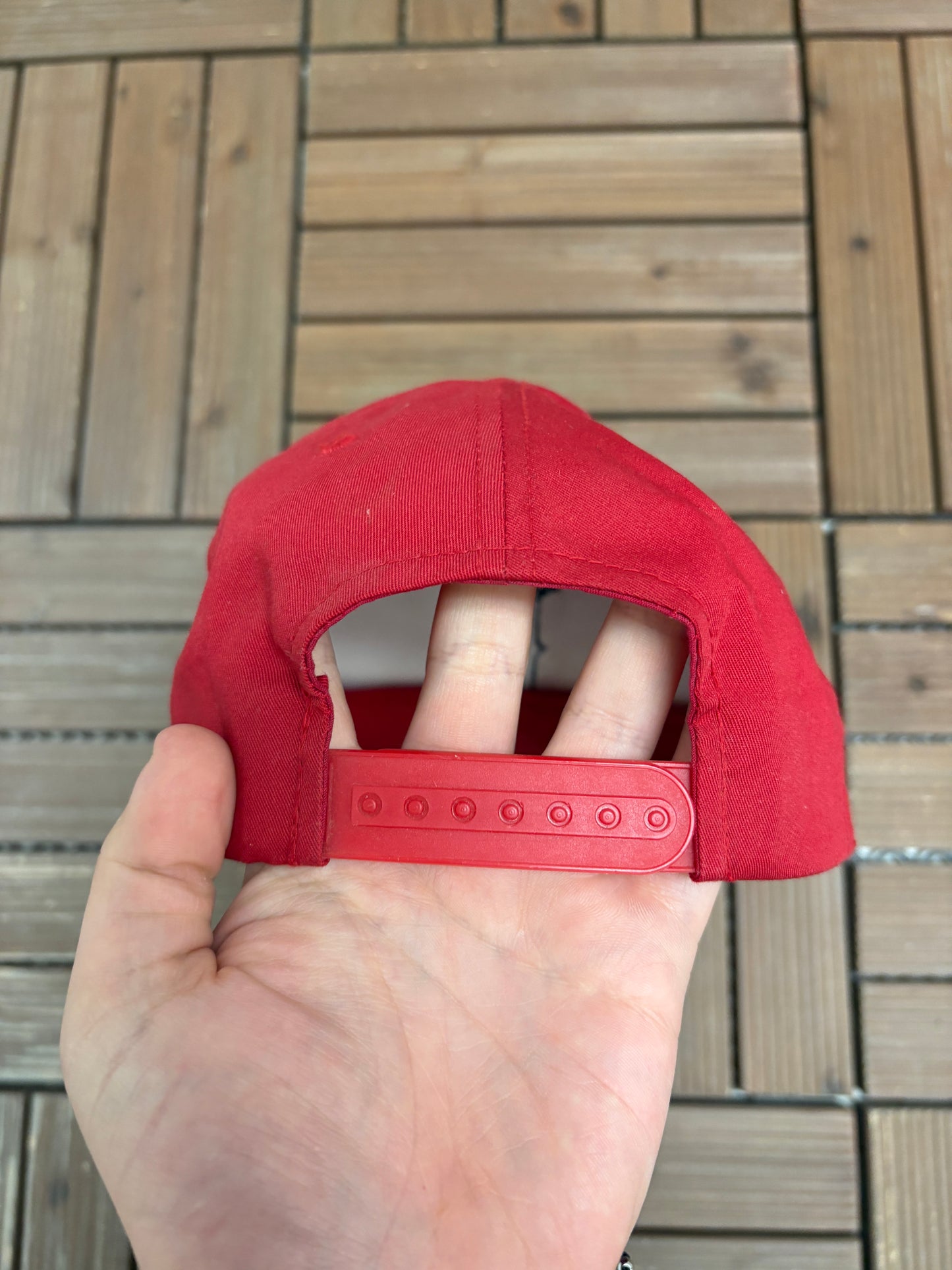 Boston Red Sox Embroidered Hat | Snap Back | Vintage 1990s MLB Baseball Red Baseball Cap |