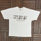 The Three Stooges Why Can't We All Just Get Along? Graphic Tee | Size X-Large | Vintage 2000s Promotional White T-Shirt |