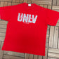 University of Nevada Las Vegas Runnin' Rebels Graphic Tee | Size X-Large | Vintage 1990s College Red T-Shirt |