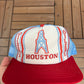 Houston Oilers Graphic Hat | Snap Back | Vintage 1980s New Era NFL Football Light Blue Cap |