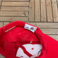 Detroit Red Wings Embroidered Graphic Hat | Strap Back | Vintage 1990s Logo 7 NHL Hockey Red Cap |