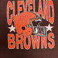 Cleveland Browns Graphic Tee | Size Large | Vintage 1990s NFL Football Brown T-Shirt |