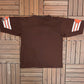 Cleveland Browns Graphic Tee | Size Large | Vintage 1990s NFL Football Brown T-Shirt |