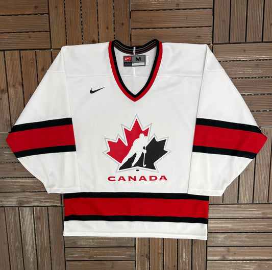 Team Canada Hockey Jersey | Size Medium | Vintage 2000s Hockey White Nike Jersey |
