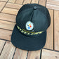 Pittsburgh Steelers Graphic Hat | Snap Back | Vintage 1990s NFL Football Black Cap |