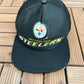 Pittsburgh Steelers Graphic Hat | Snap Back | Vintage 1990s NFL Football Black Cap |