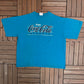 Enjoy Coca-Cola Atlanta Graphic Tee | Size X-Large | Vintage 1990s Beverage Promotional Teal T-Shirt |