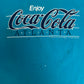 Enjoy Coca-Cola Atlanta Graphic Tee | Size X-Large | Vintage 1990s Beverage Promotional Teal T-Shirt |