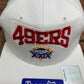 San Francisco 49ers Super Bowl XXIX Graphic Hat | Snap Back | Vintage 1990s NFL Football White Cap |