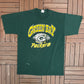 Green Bay Packers Graphic Tee | One Size Fits All | Vintage 1990s NFL Football Green T-Shirt |