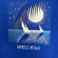 Myrtle Beach Sailboats Graphic Tee | Size X-Large | Vintage 1990s Tourist Blue T-Shirt |