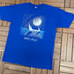 Myrtle Beach Sailboats Graphic Tee | Size X-Large | Vintage 1990s Tourist Blue T-Shirt |
