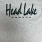 Head Lake, Canada Graphic Tee | Size Medium | Vintage 1990s Tourist Grey T-Shirt |