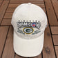 Green Bay Packers 2003 NFC North Champions Graphic Hat | Strap Back | Vintage 2000s NFL Football White Cap |