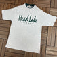 Head Lake, Canada Graphic Tee | Size Medium | Vintage 1990s Tourist Grey T-Shirt |