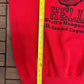 University of Hell Devil's Hangout Graphic Crewneck | Size Large | Vintage 2000s Promotional Red Sweater |