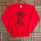 University of Hell Devil's Hangout Graphic Crewneck | Size Large | Vintage 2000s Promotional Red Sweater |