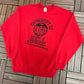 University of Hell Devil's Hangout Graphic Crewneck | Size Large | Vintage 2000s Promotional Red Sweater |