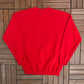 University of Hell Devil's Hangout Graphic Crewneck | Size Large | Vintage 2000s Promotional Red Sweater |